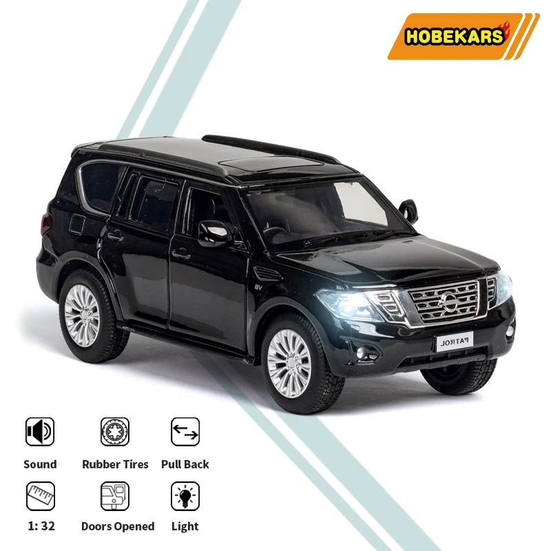 

HOBEKARS 1:32 Model Car Alloy Metal Toys Vehicle Simulation PATROL Y62 SUV игѬђки для маликов For Collection Children Gifts